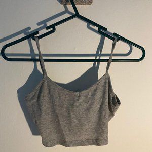 Grey Crop-Top